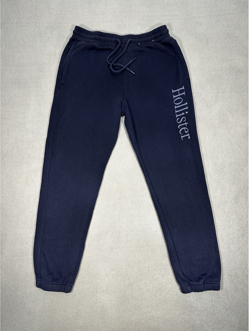 Hollister Men’s Navy Blue Relaxed Jogger Sweatpants Size S Elastic Waist